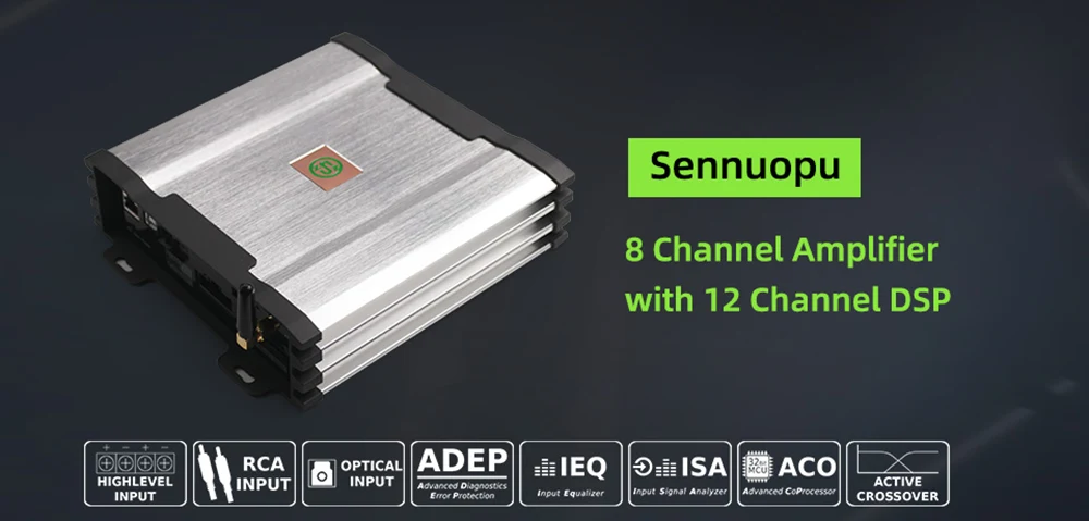 Car Dsp Processor 12 Channel with 8 Channel Power Amplifier
