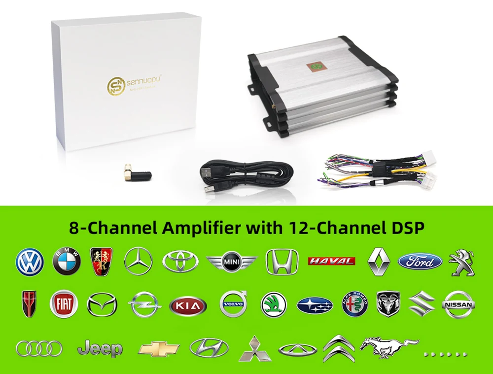 Car Dsp Processor 12 Channel with 8 Channel Power Amplifier