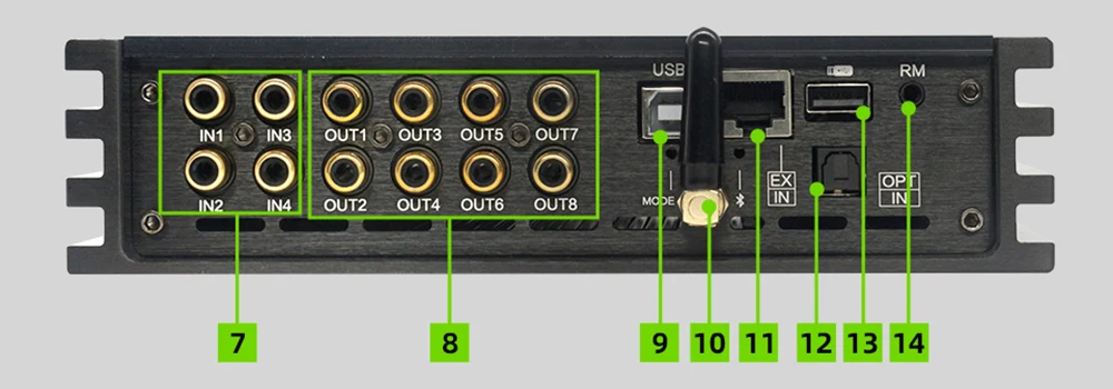 Car DSP 8-channel Digital Signal Processor