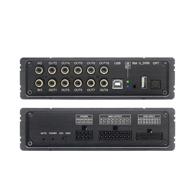 High-Performance 8-Channel Amp 10-Ch DSP System